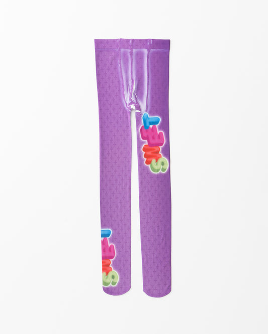 Graphic Tights- Purple