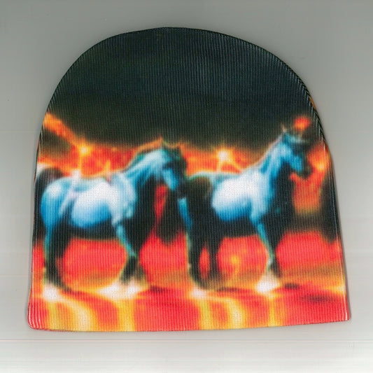 Graphic Beanie -Horse