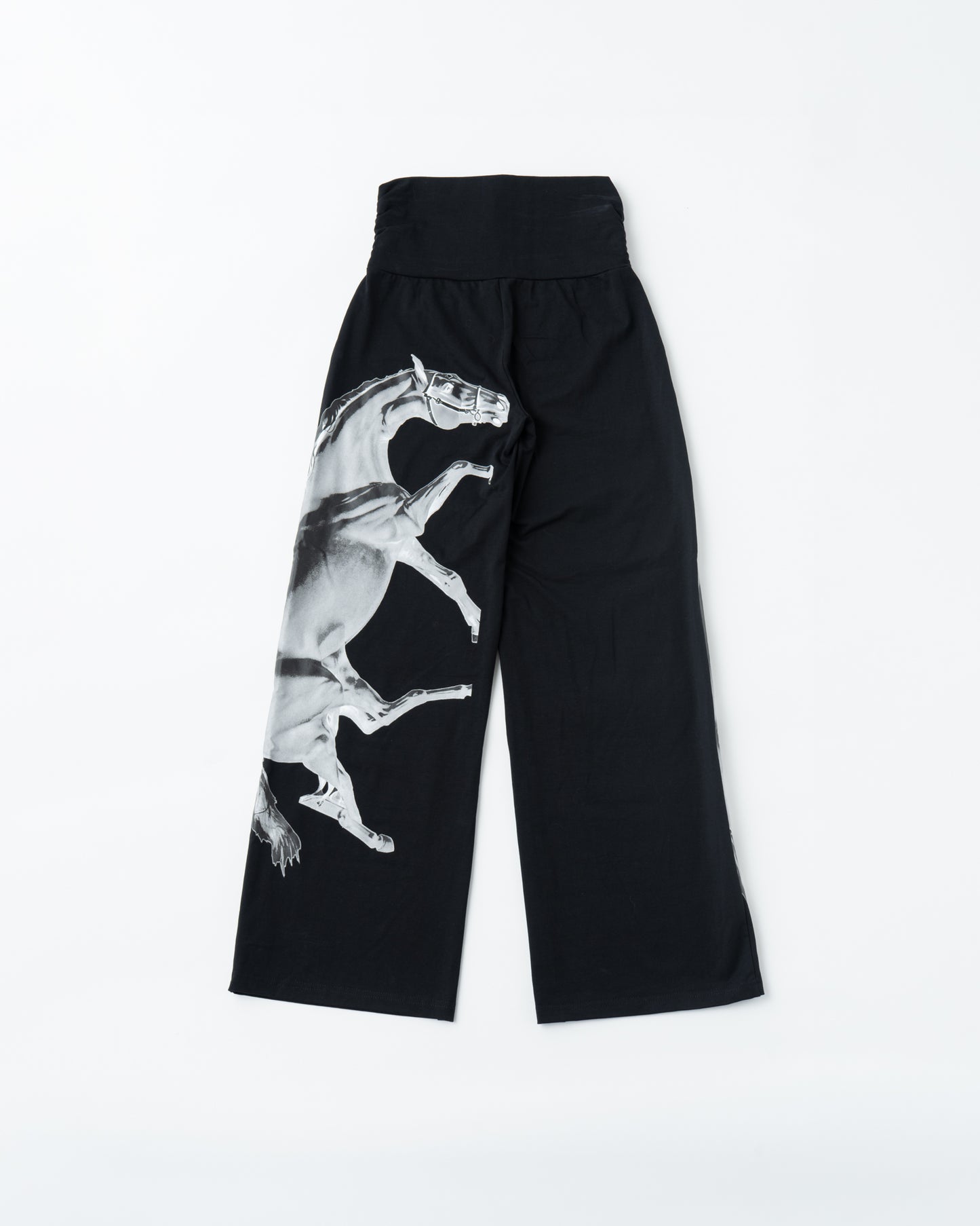 STRETCH FLARES PANTS( HORSE )